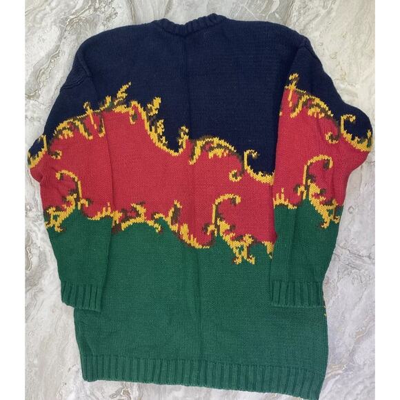 Vintage Jones New York Sweater Womens Medium Linen Blend Pullover Christmas - Picture 5 of 5